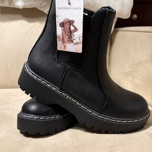 Sincerely Jules Black Ankle Boots